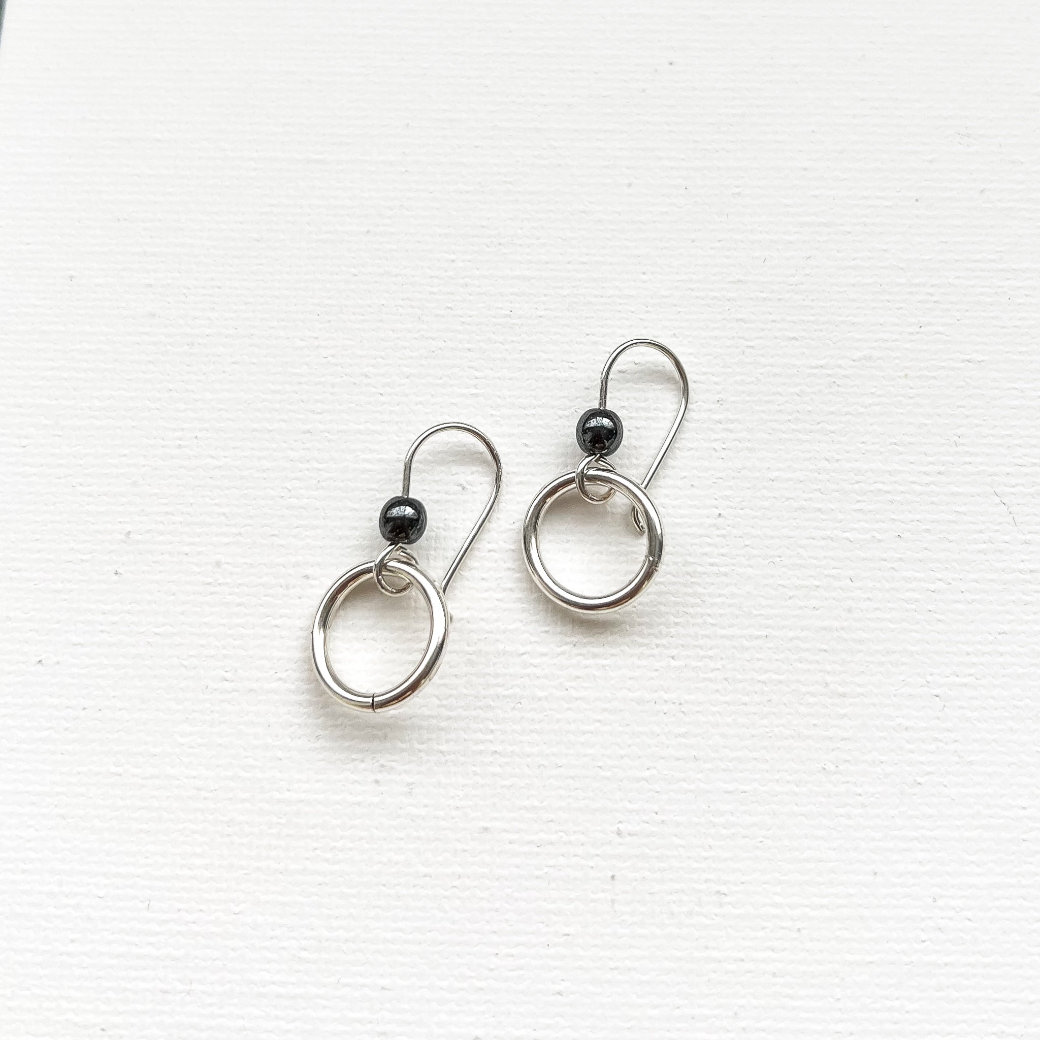 Balance x Dangle Earrings Silver  (CLICK TO CHOOSE YOUR COLOR)