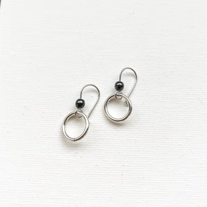 Balance x Dangle Earrings Silver  (CLICK TO CHOOSE YOUR COLOR)