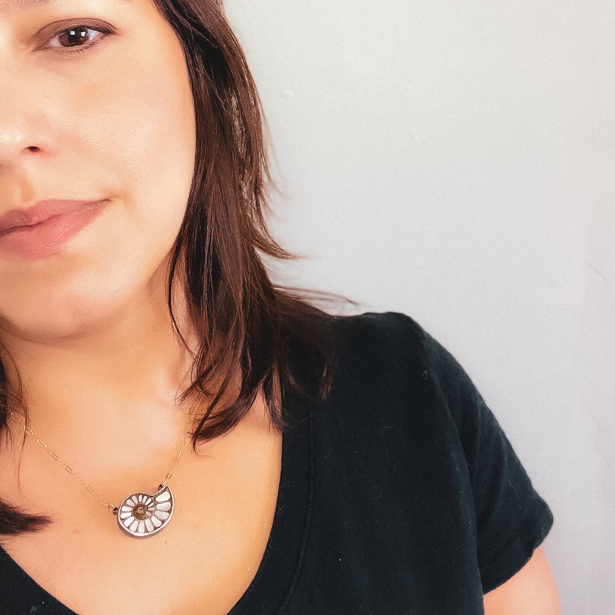 OOAK - Ammonite Necklace . 2