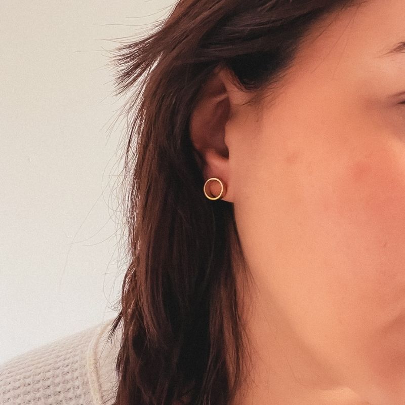 Minima Gold - Circle stud