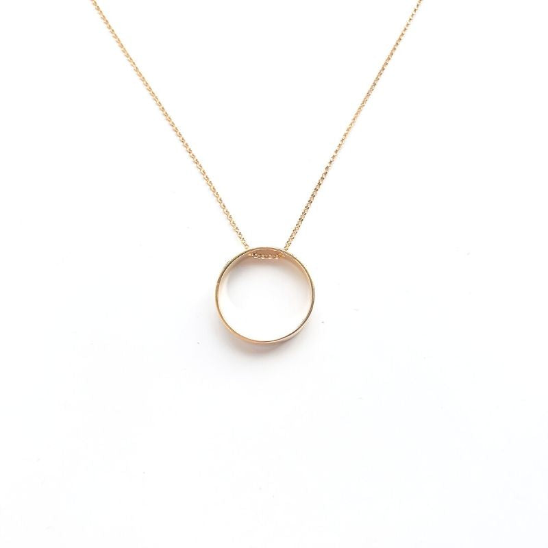 Minima Gold - Circle Big - necklace