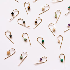 Balance x Hook Earrings Gold  (CLICK TO CHOOSE YOUR COLOR)