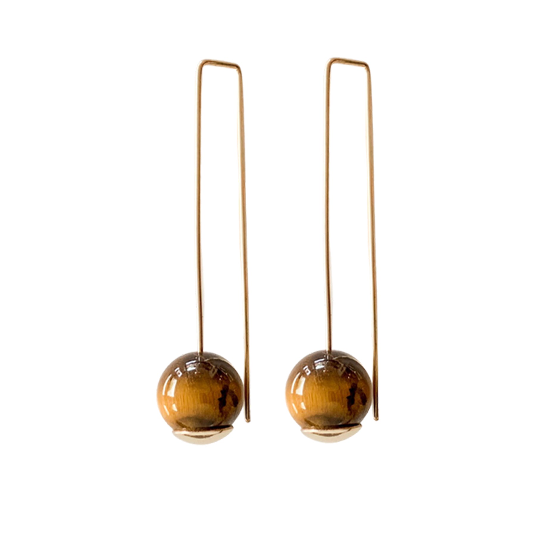 Balance Tiger Eye -  CLICK TO CHOOSE (short or long) (Gold filled 14k or Sterling)