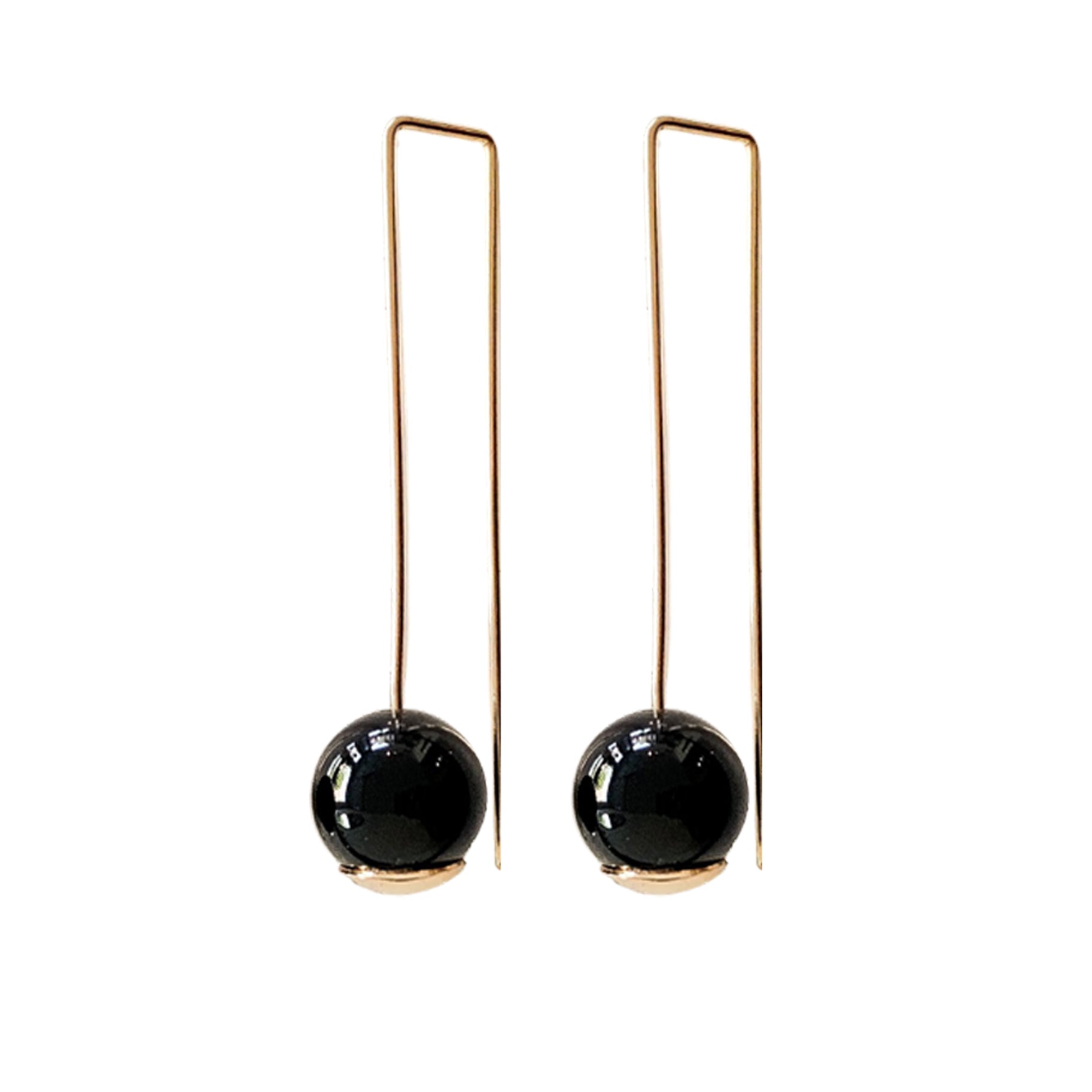 Balance Onyx  CLICK TO CHOOSE (short or long) (Gold filled 14k or Sterling)